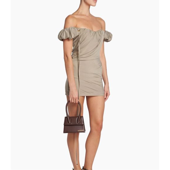 Jacquemus Ciceri Off-The-Shoulder Minidress Medium $1100 - Picture 1 of 10